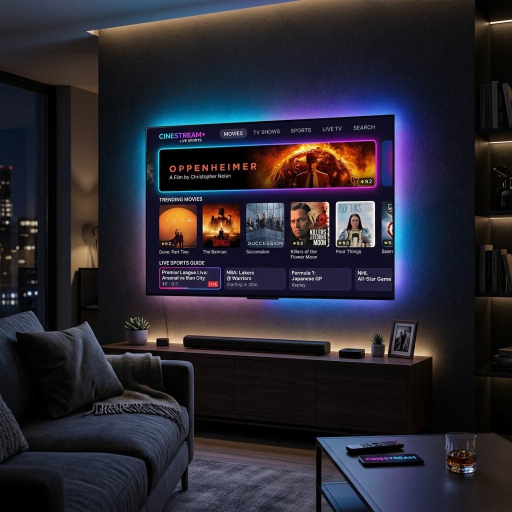 Smart IPTV App on LG and Samsung TVs